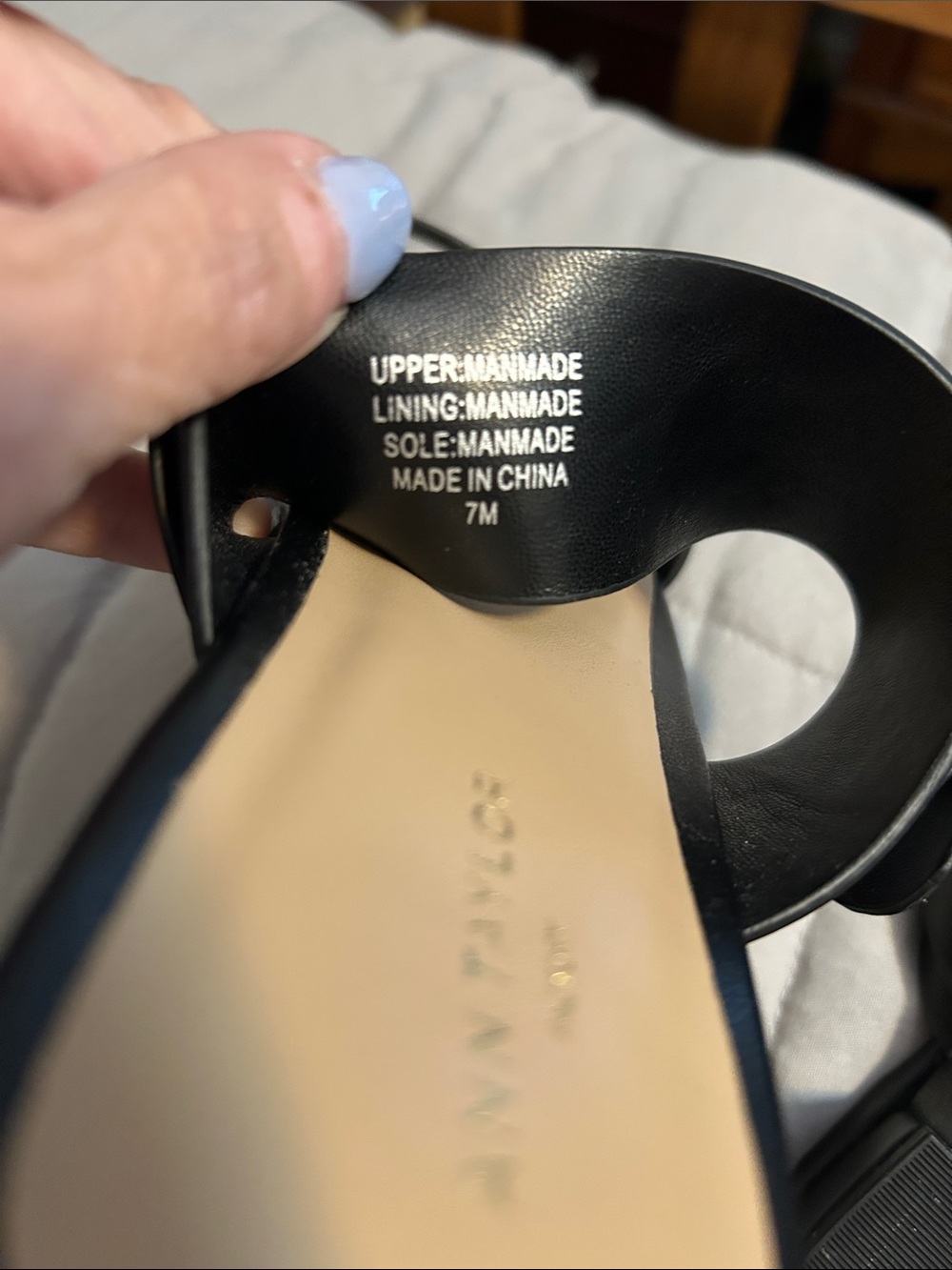Ann Taylor Factory Black Double Band Slide Sandals - Picture 6 of 6